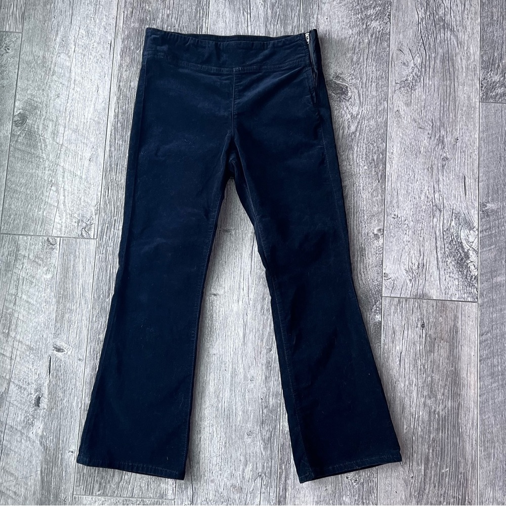 Free People XS Velvet Black Trouser Pants
